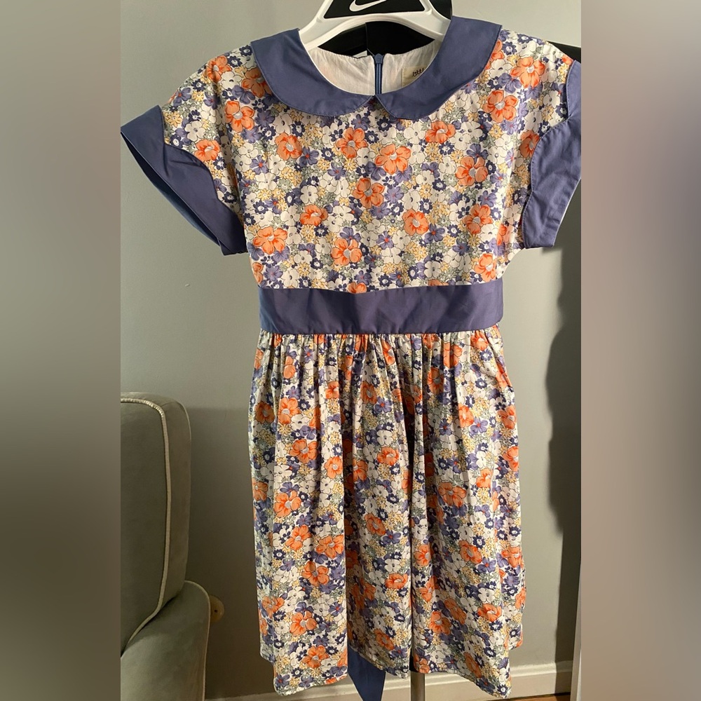 Little Miss Marmalade Girls’ Floral Cotton Dress – Size 8 girls